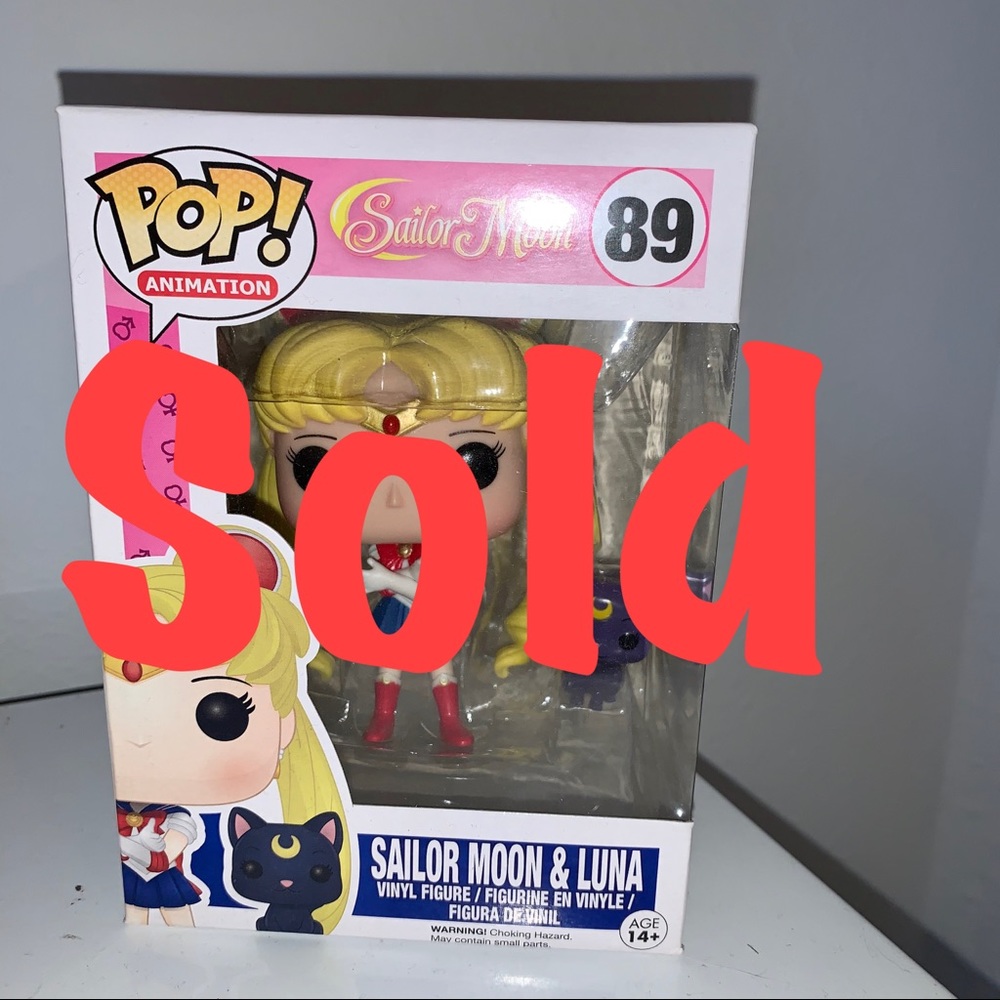 Sailor moon with kitty pop
